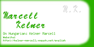 marcell kelner business card